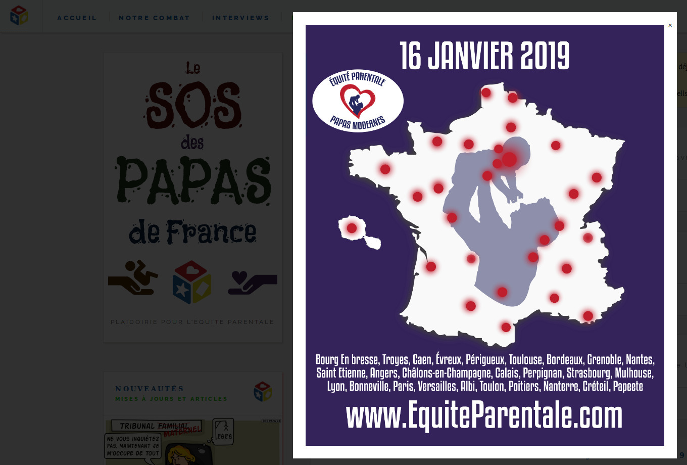 Communiqué Le SOS Papas de France
